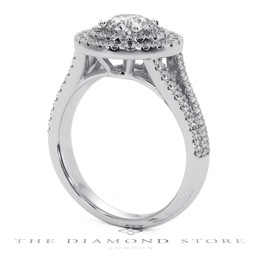 Camilla GIA Diamond Halo Engagement Ring in Platinum 1.65ct G/VS2 - Image 121