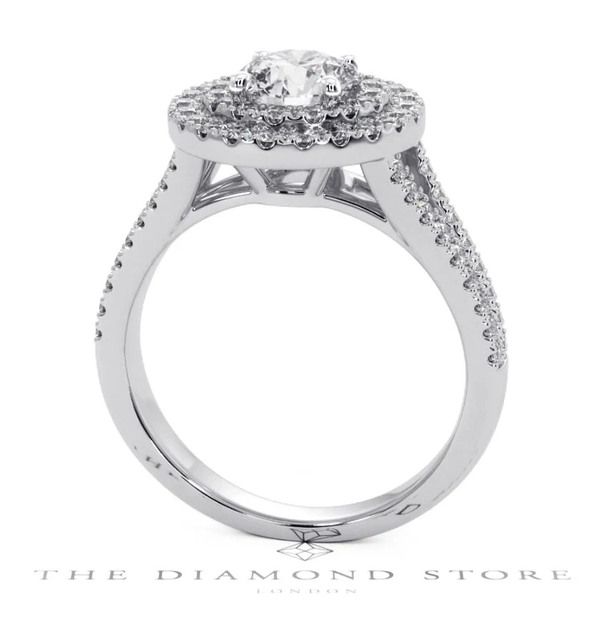 Camilla GIA Diamond Halo Engagement Ring in Platinum 1.65ct G/VS2 - Image 125