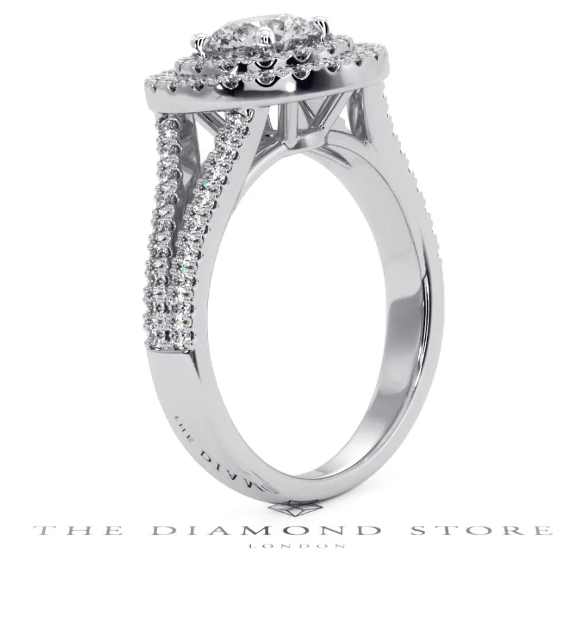Camilla GIA Diamond Halo Engagement Ring in Platinum 1.65ct G/VS2 - Image 139