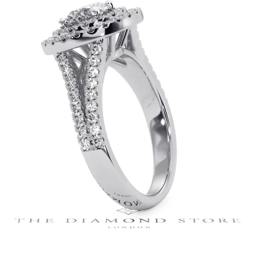 Camilla GIA Diamond Halo Engagement Ring in Platinum 1.65ct G/VS2 - Image 143