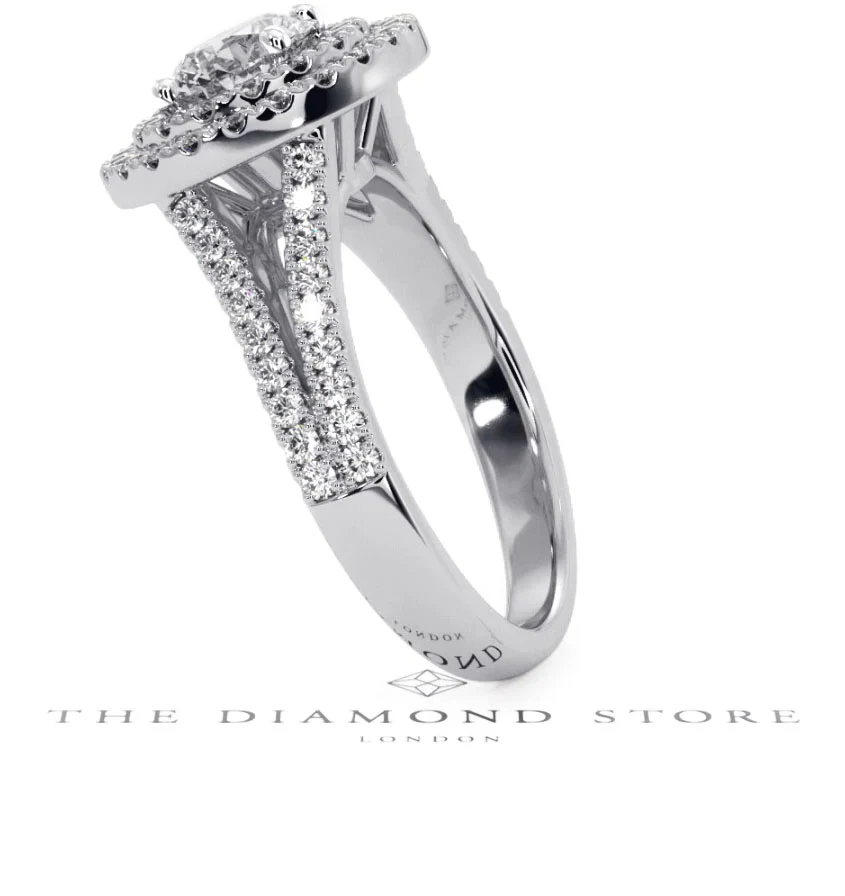 Camilla GIA Diamond Halo Engagement Ring in Platinum 1.65ct G/VS2 - Image 145