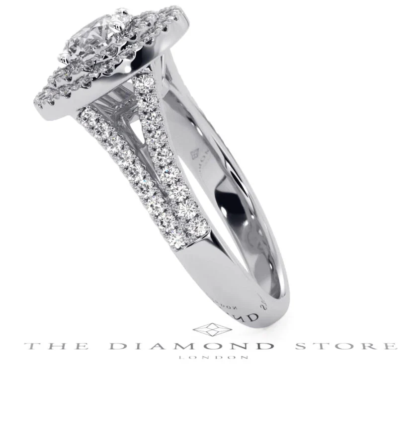 Camilla GIA Diamond Halo Engagement Ring in Platinum 1.65ct G/VS2 - Image 147
