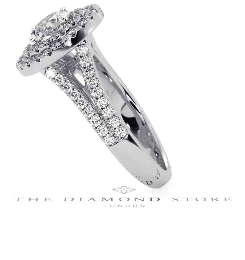 Camilla GIA Diamond Halo Engagement Ring in Platinum 1.65ct G/VS2 - Image 148