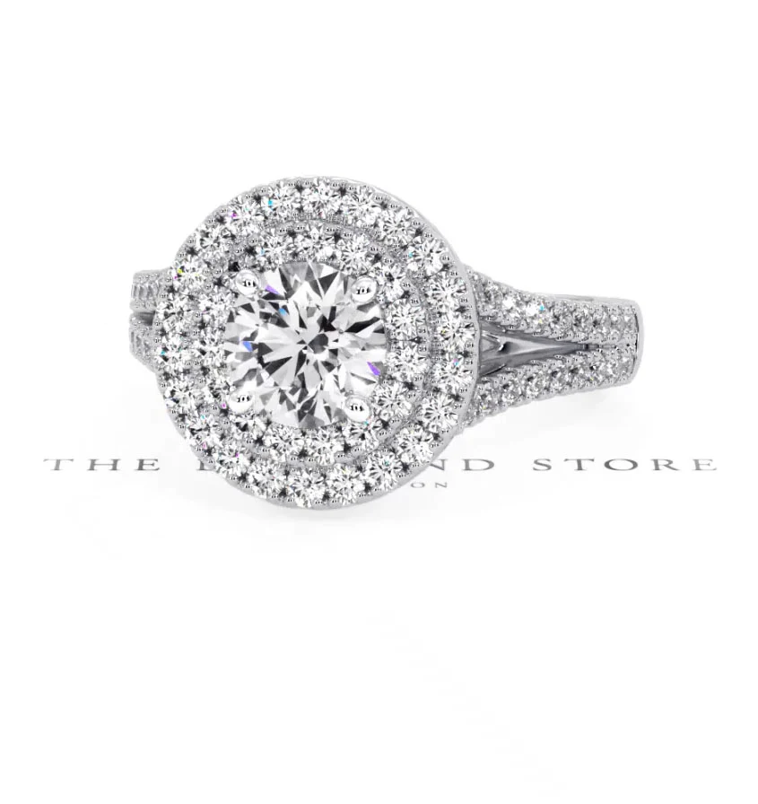 Camilla GIA Diamond Halo Engagement Ring in Platinum 1.65ct G/VS2 - Image 165