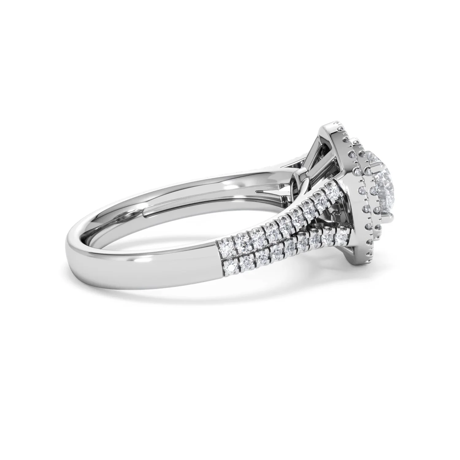 Camilla GIA Diamond Halo Engagement Ring in Platinum 1.65ct G/VS2 - Image 30