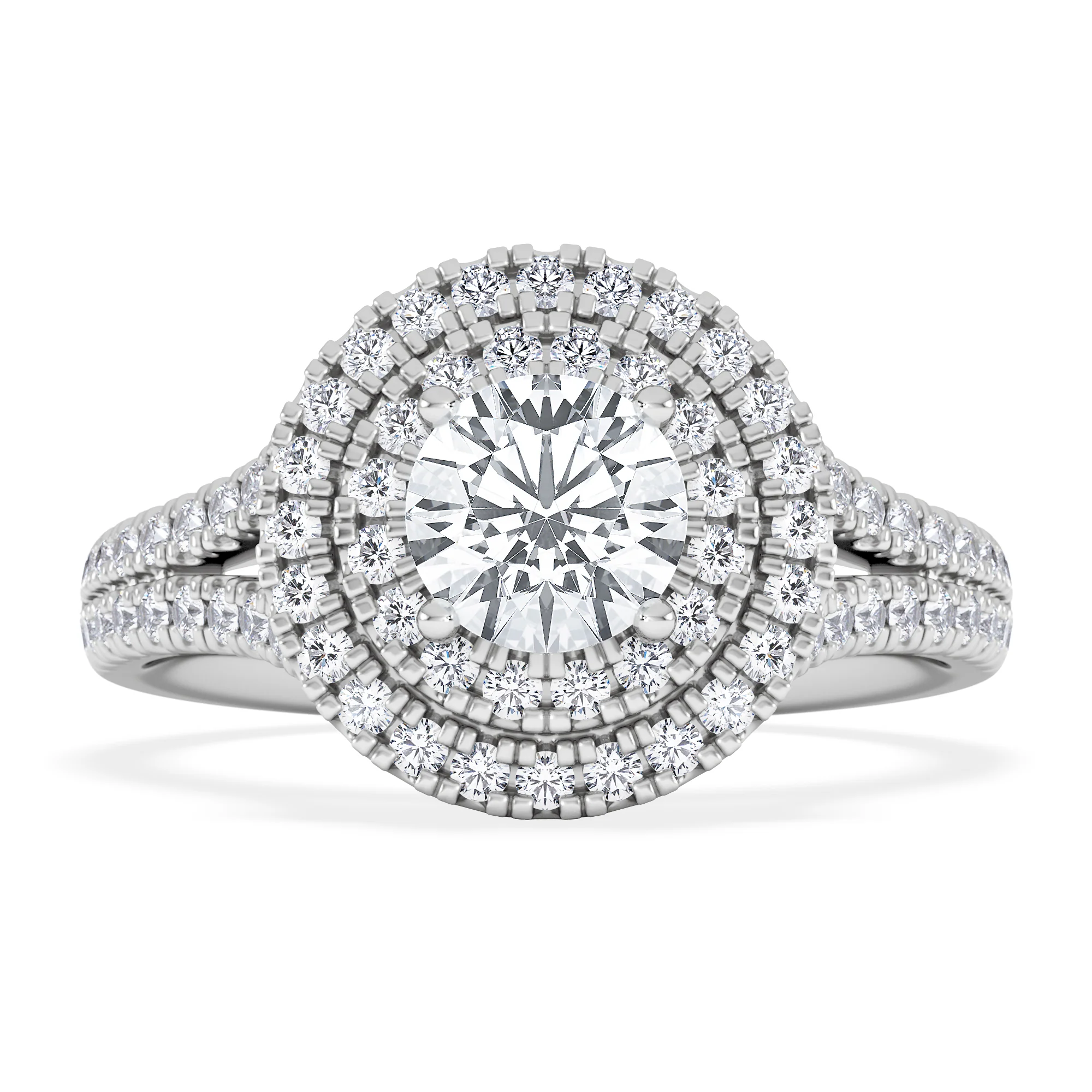 Camilla GIA Diamond Halo Engagement Ring in Platinum 1.65ct G/VS2 - Image 6