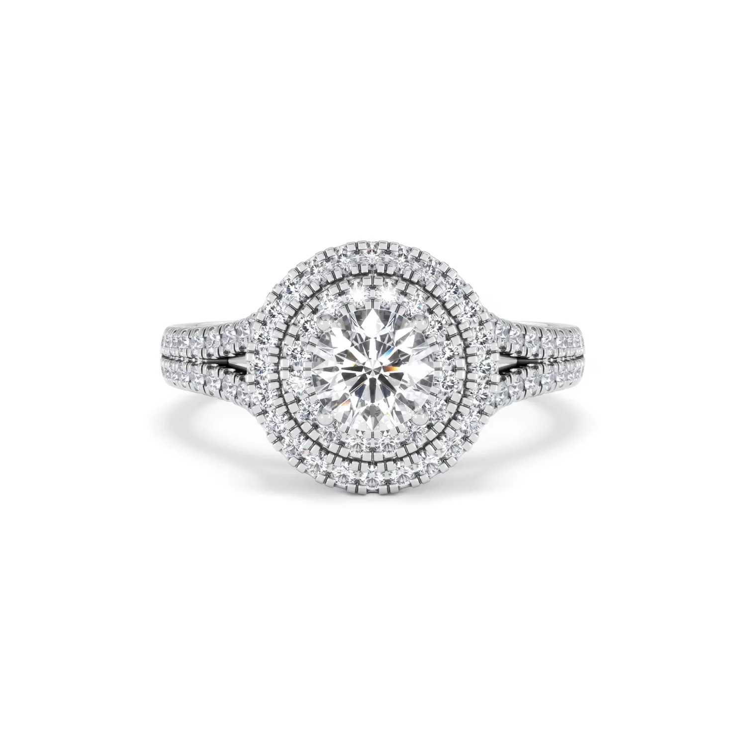 Camilla GIA Diamond Halo Engagement Ring in Platinum 1.65ct G/VS2 - Image 8