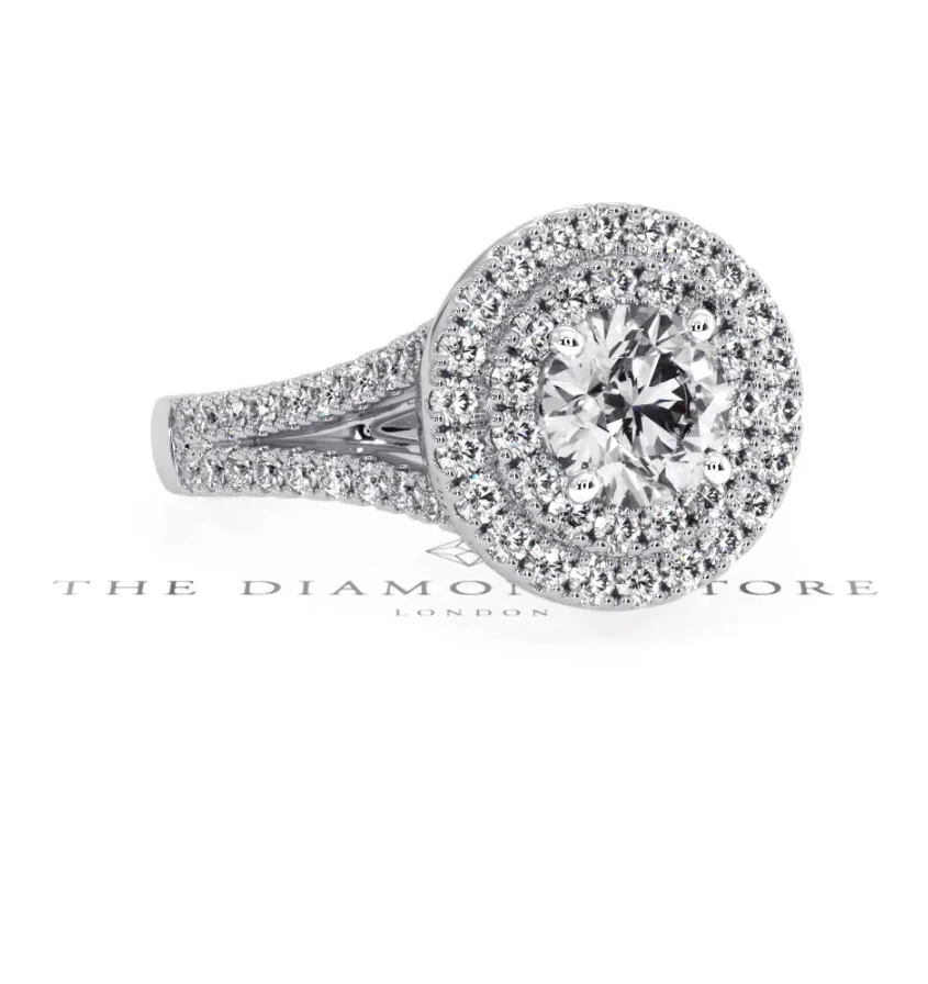 Camilla GIA Diamond Halo Engagement Ring in Platinum 1.65ct G/VS2 - Image 93