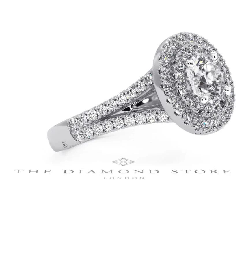 Camilla GIA Diamond Halo Engagement Ring in Platinum 1.65ct G/VS2 - Image 99