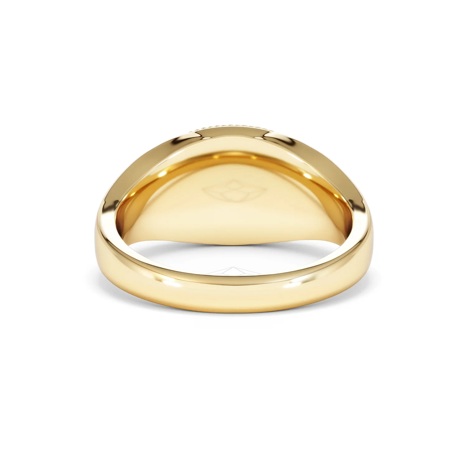Cancer Zodiac 0.01ct Lab Diamond Signet Ring in 18K Gold Vermeil - Image 47