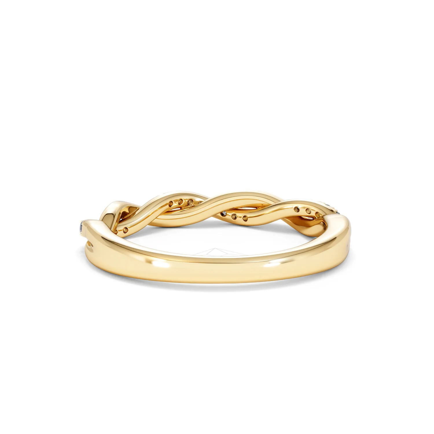 Celia Twist Half Band 0.15ct F/VS Round Cut Lab Diamond Eternity Ring in 18K Gold Vermeil - Image 49