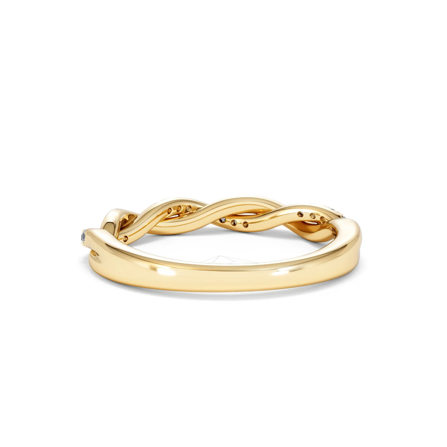 Celia Twist Half Band 0.15ct F/VS Round Cut Lab Diamond Eternity Ring in 18K Gold Vermeil - Image 50