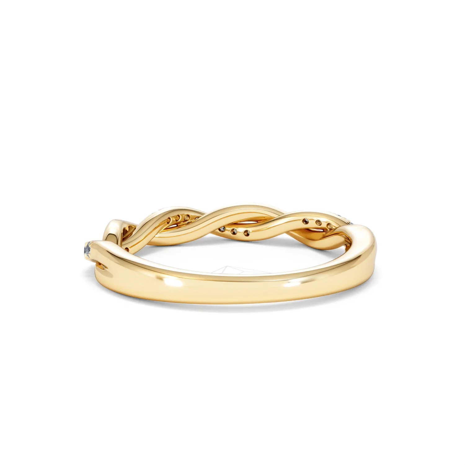 Celia Twist Half Band 0.15ct F/VS Round Cut Lab Diamond Eternity Ring in 18K Gold Vermeil - Image 51