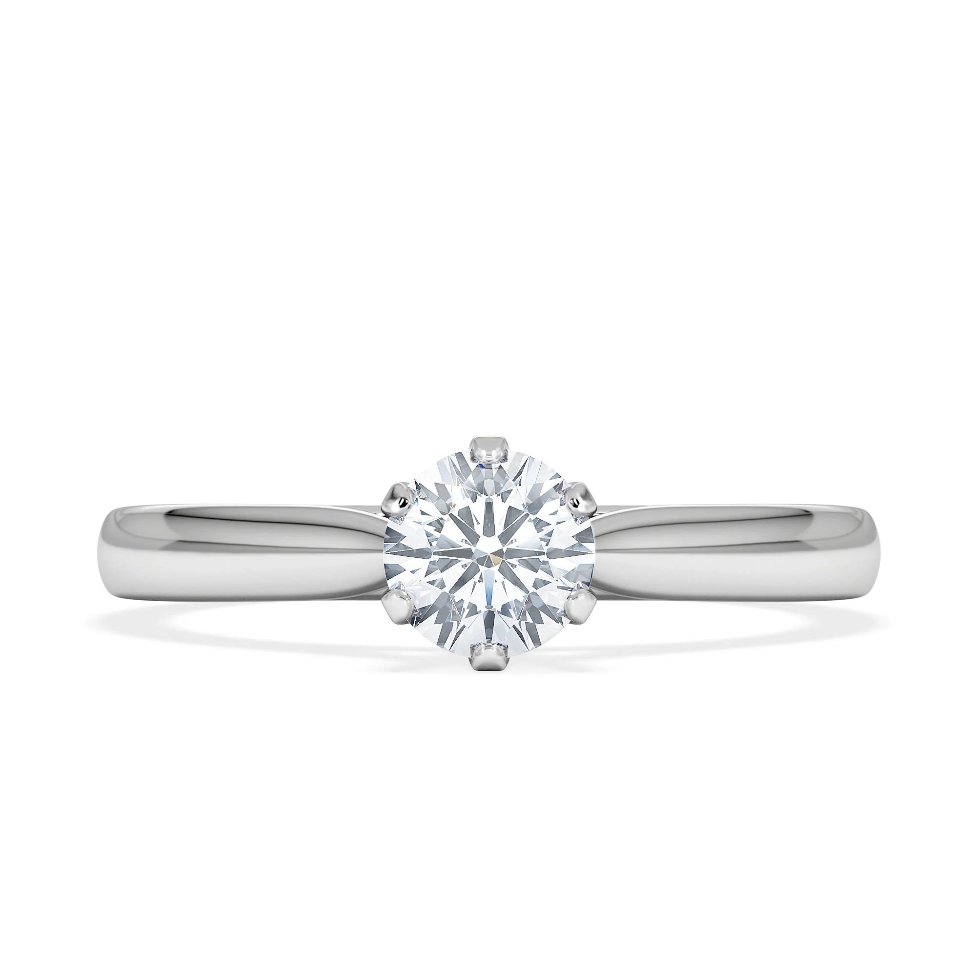 Certified 0.50CT Chloe High Platinum Engagement Ring G/VS - Image 6