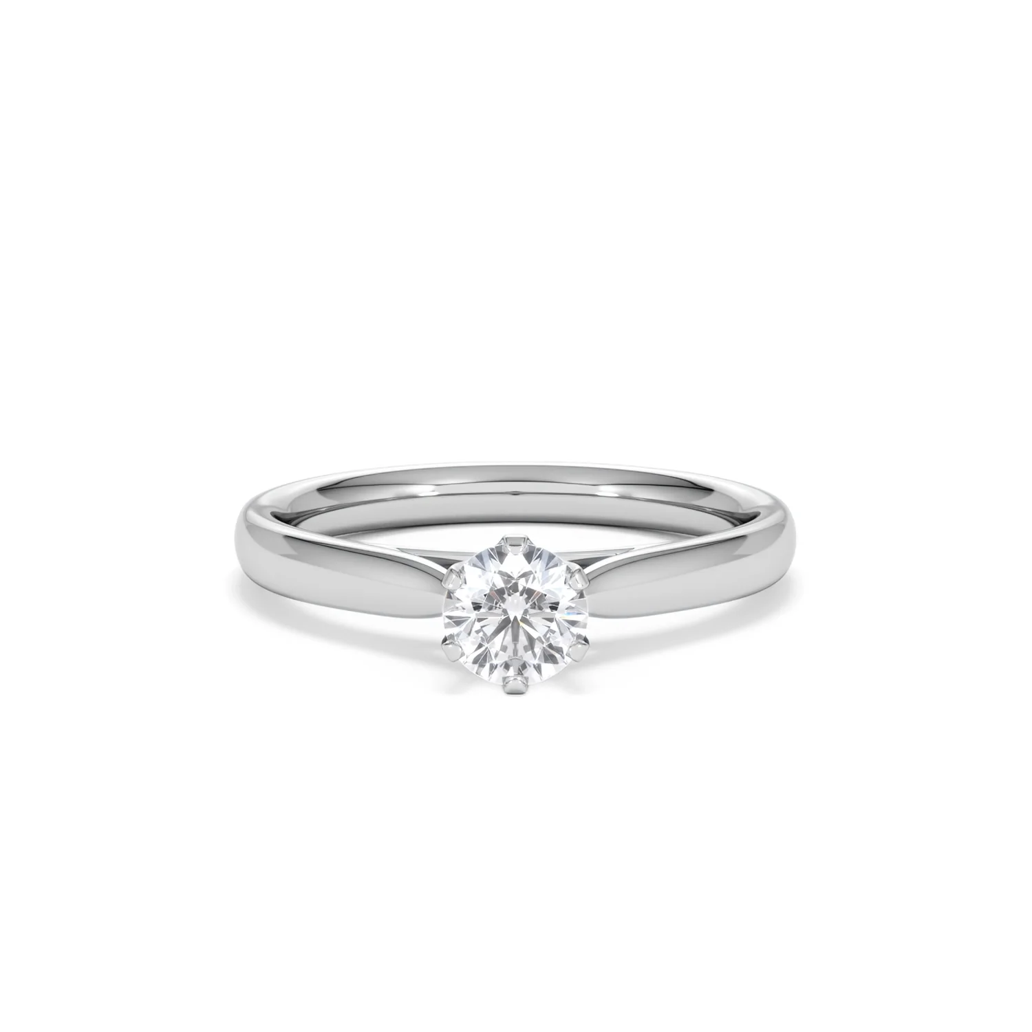 Certified 0.50CT Chloe High Platinum Engagement Ring G/VS - Image 8