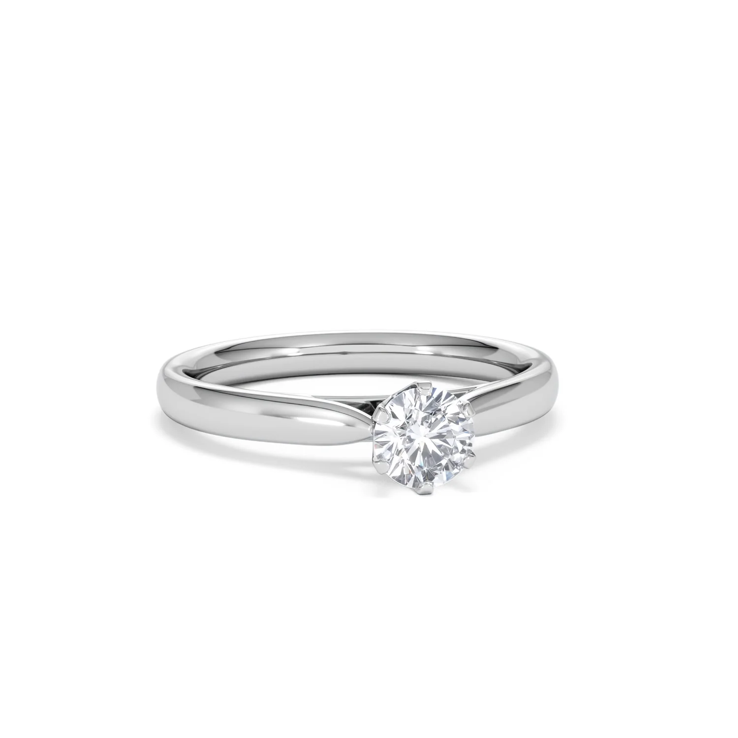 Certified 0.50CT Chloe High Platinum Engagement Ring G/SI2 - Image 11