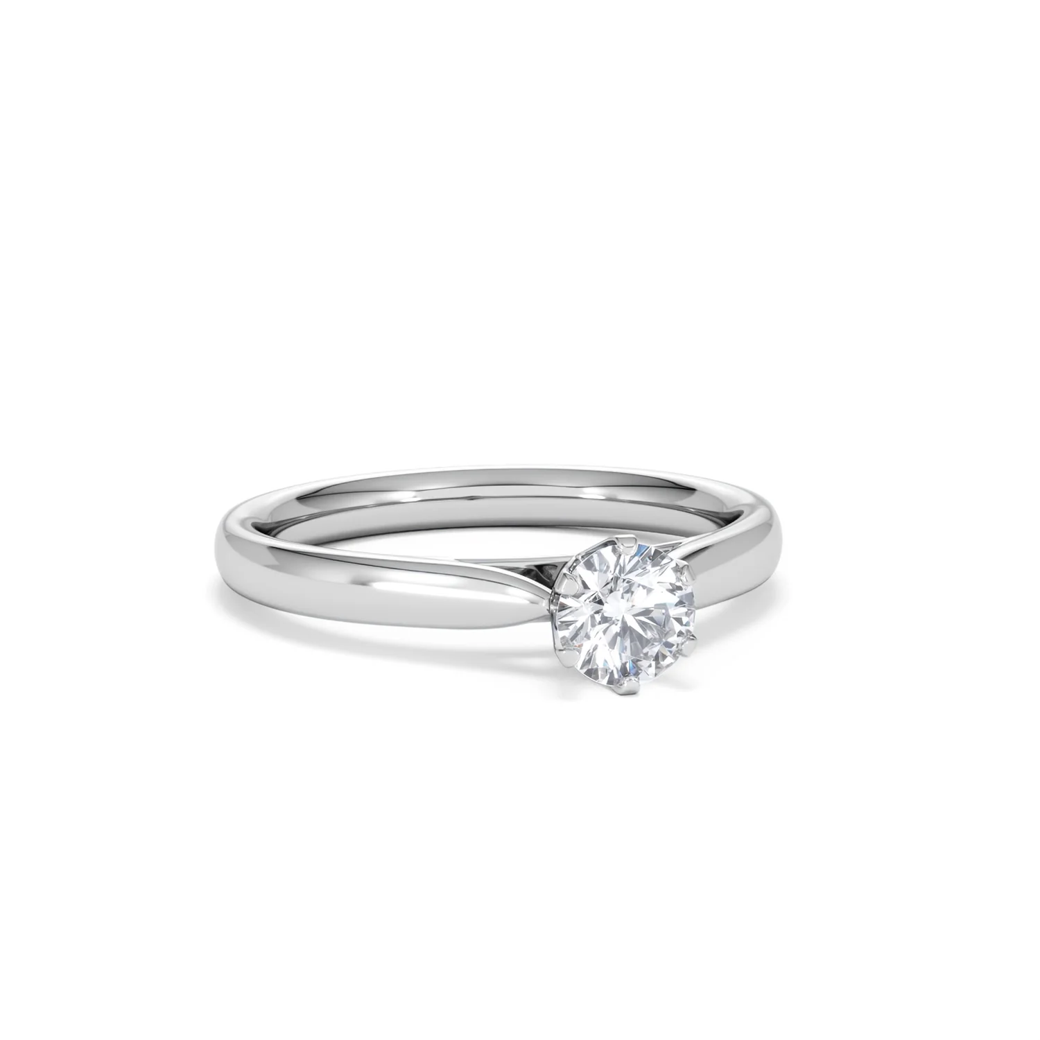 Certified 0.50CT Chloe High Platinum Engagement Ring G/SI2 - Image 12