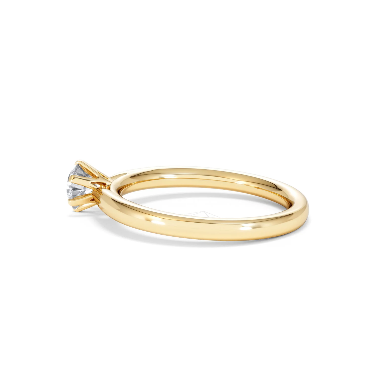 Certified 0.50CT Chloe Low 18K Gold Engagement Ring E/VS2 - Image 65