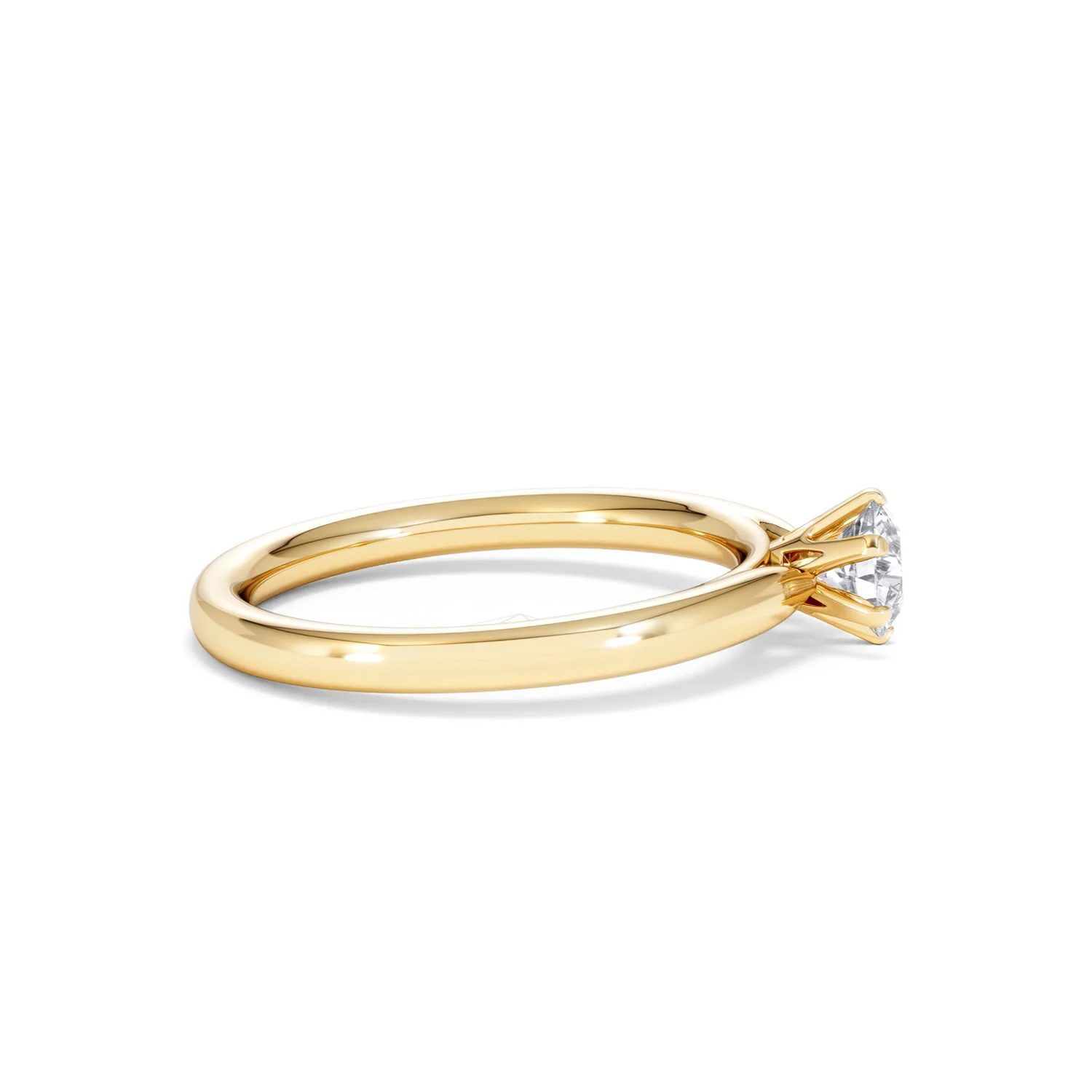 Certified 0.50CT Chloe Low 18K Gold Engagement Ring G/SI2 - Image 27