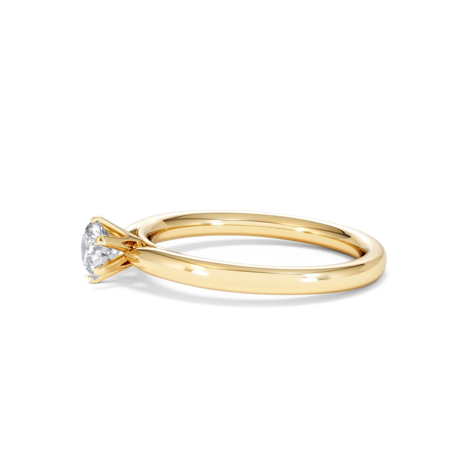 Certified 0.50CT Chloe Low 18K Gold Engagement Ring G/SI2 - Image 71