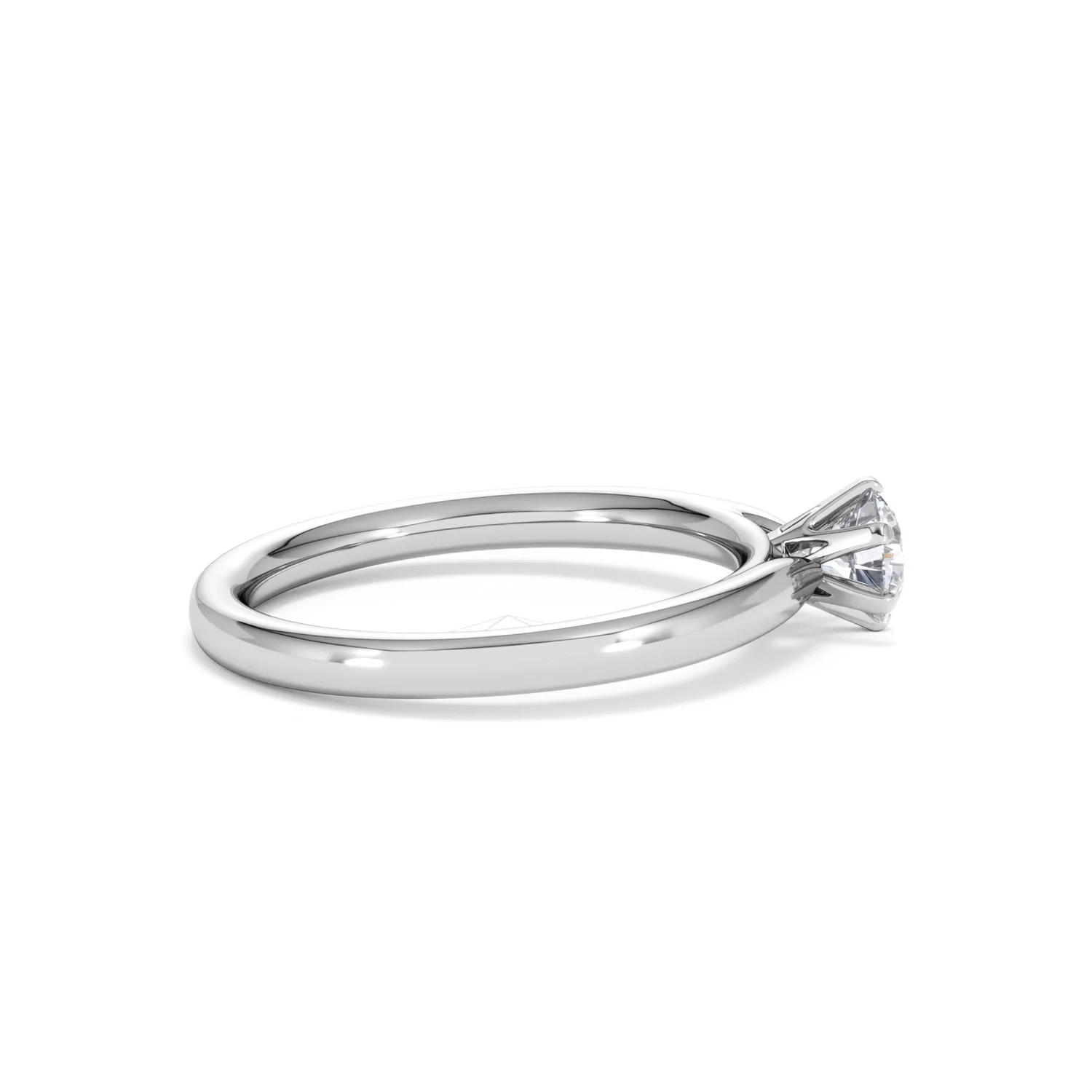 Certified 0.50CT Chloe Low 18K White Gold Engagement Ring G/VS - Image 29