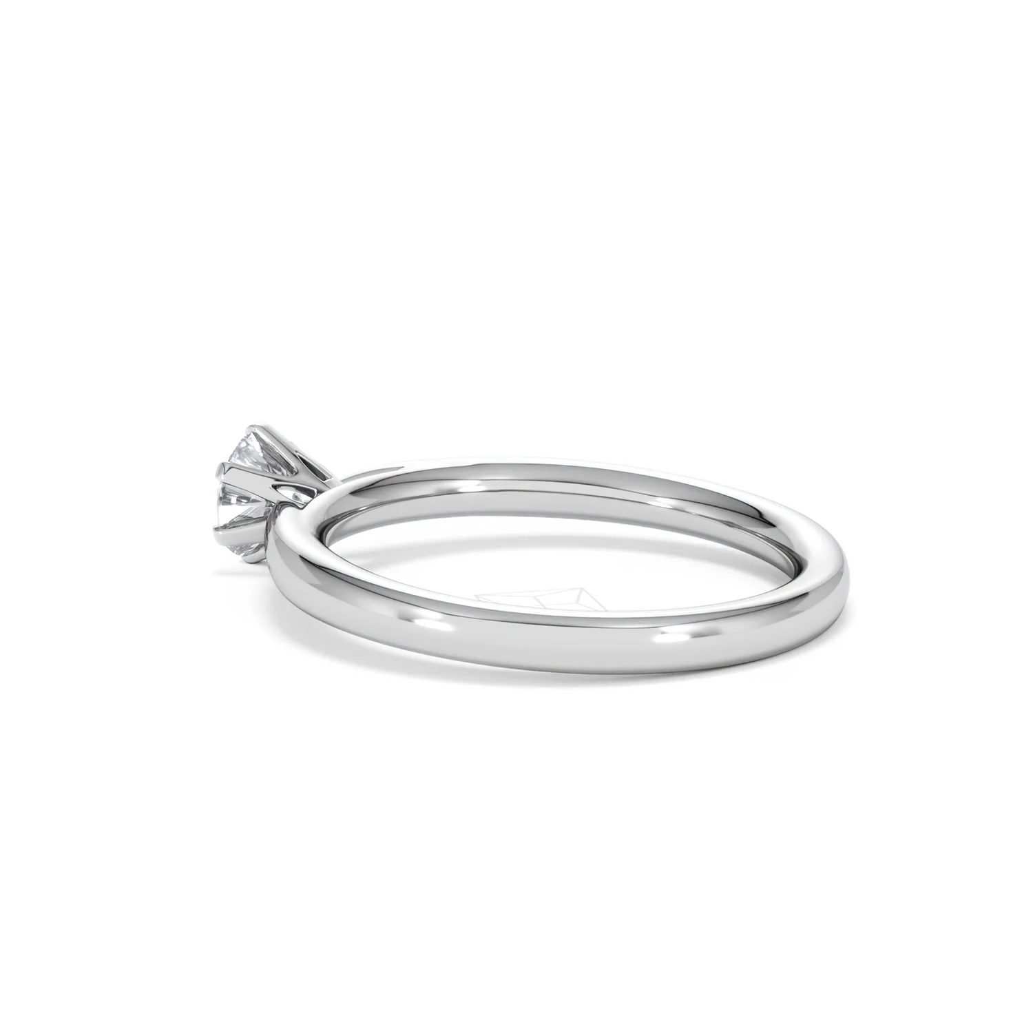 Certified 0.50CT Chloe Low 18K White Gold Engagement Ring G/VS - Image 61