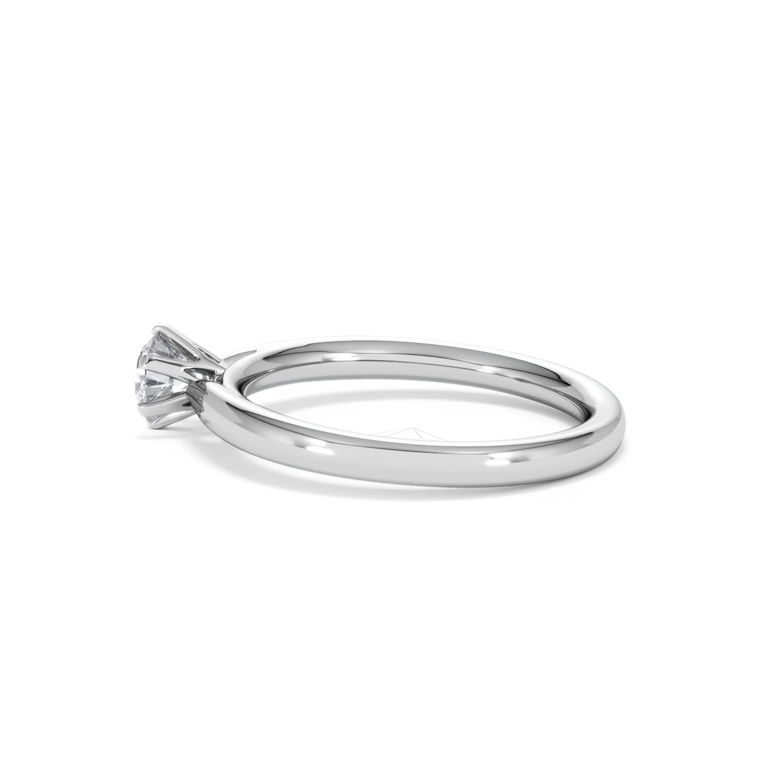 Certified 0.50CT Chloe Low 18K White Gold Engagement Ring G/VS - Image 65