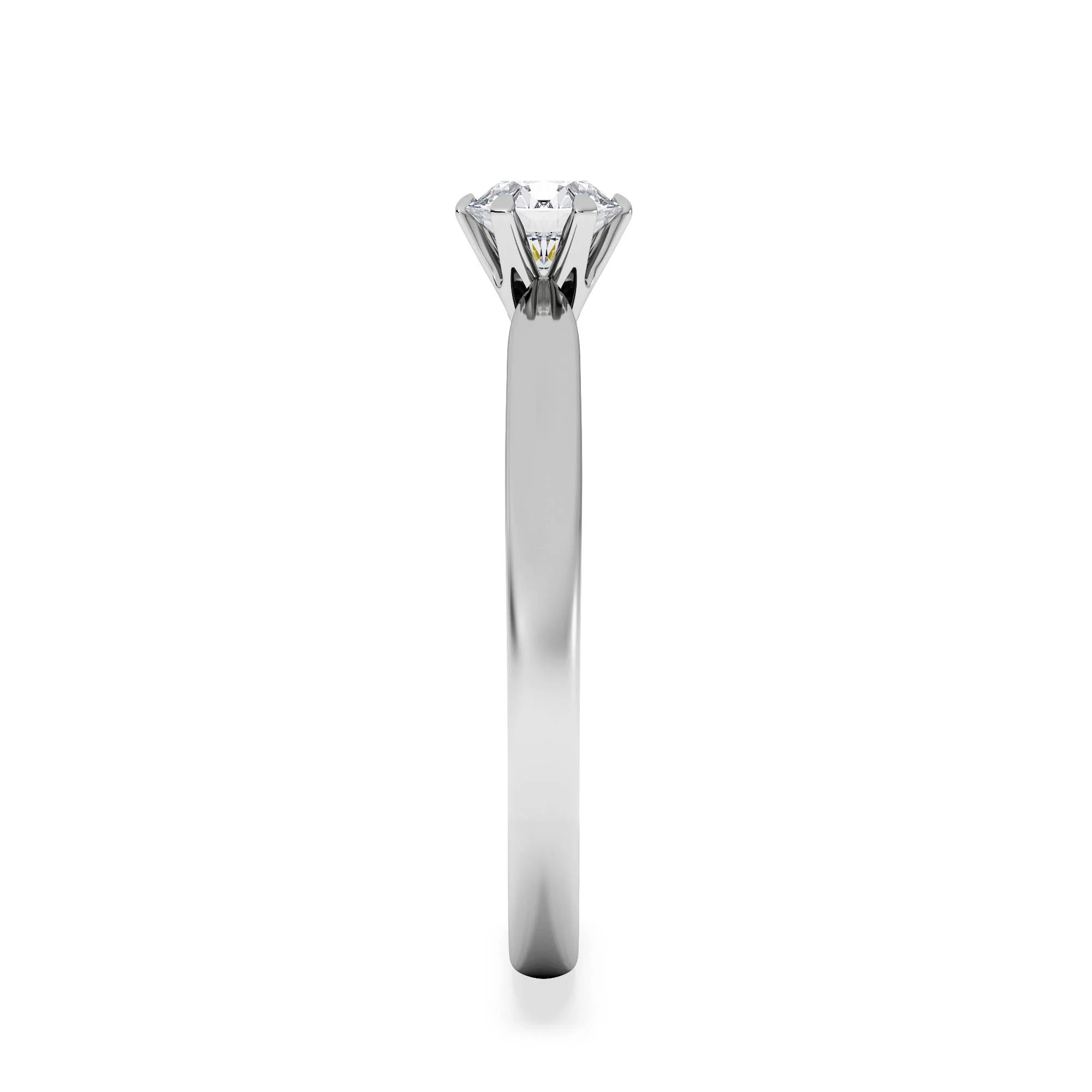 Certified 0.50CT Chloe Low Platinum Engagement Ring G/VS - Image 5