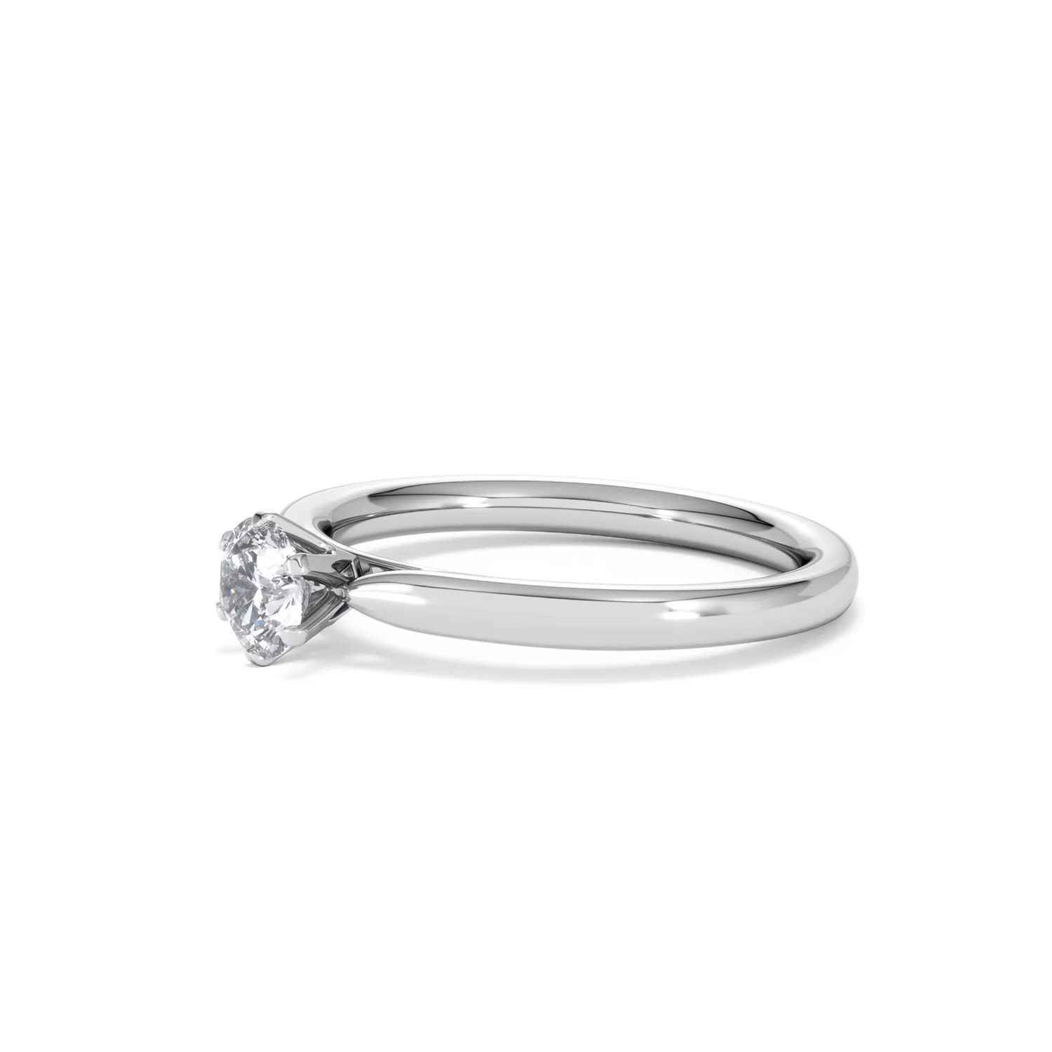 Certified 0.50CT Chloe Low Platinum Engagement Ring G/VS - Image 76