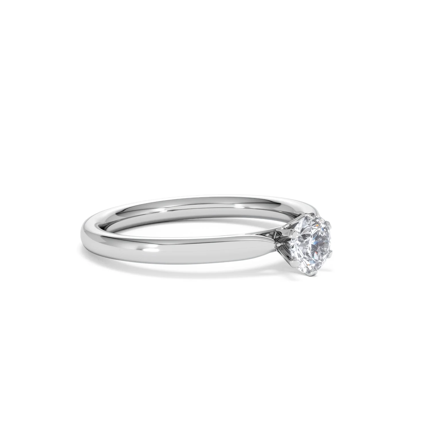 Certified 0.50CT Chloe Low Platinum Engagement Ring G/SI2 - Image 18