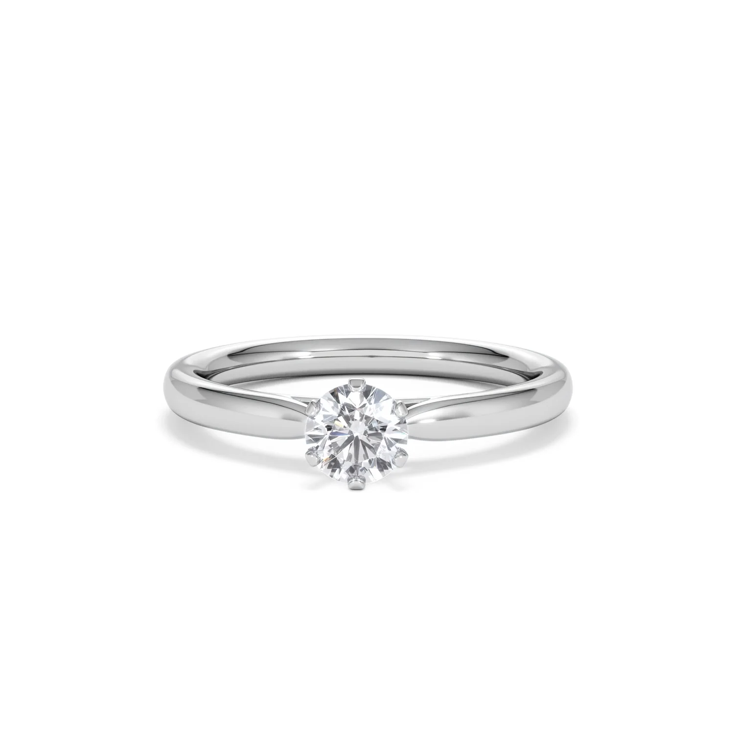 Certified 0.50CT Chloe Low Platinum Engagement Ring G/SI2 - Image 87