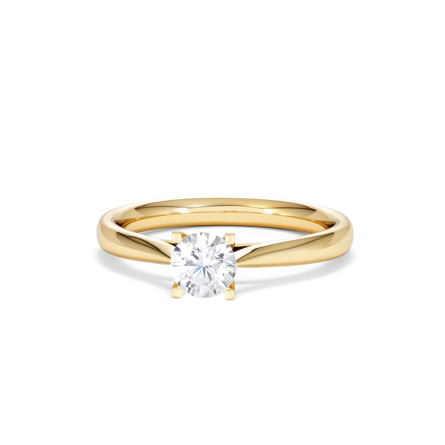 Certified 0.50CT Grace 18K Gold Engagement Ring G/SI2 - Image 86