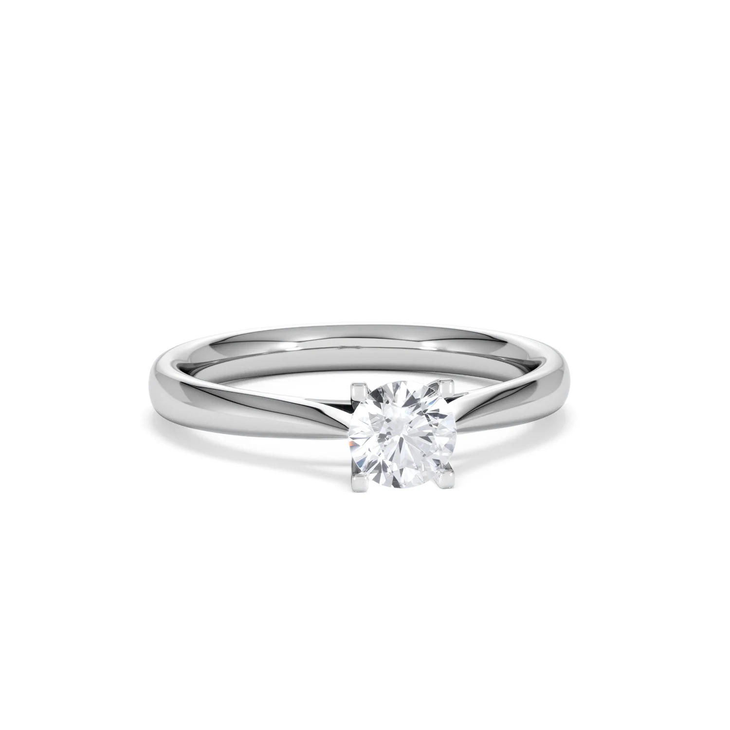 Certified 0.50CT Grace 18K White Gold Engagement Ring G/SI2 - Image 10