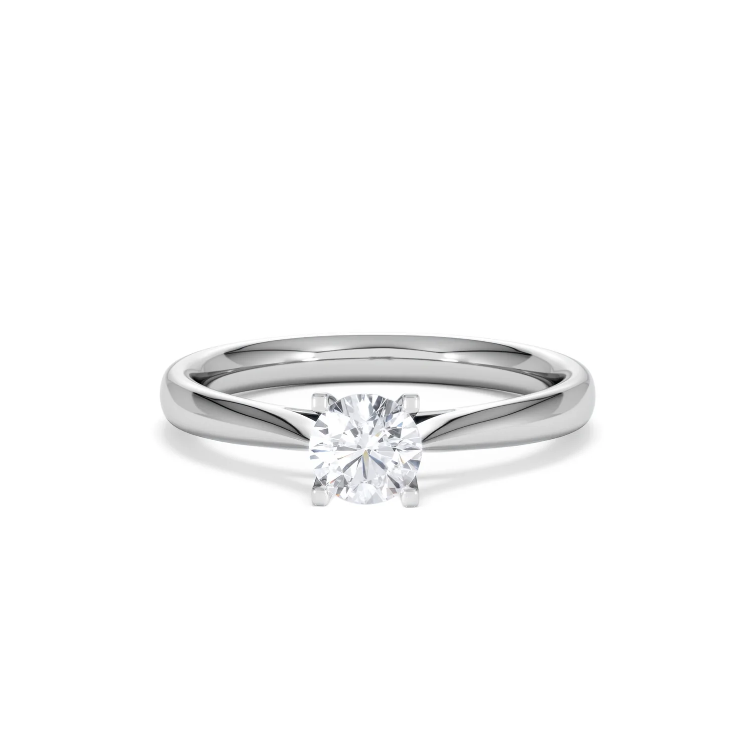 Certified 0.50CT Grace 18K White Gold Engagement Ring G/SI2 - Image 87