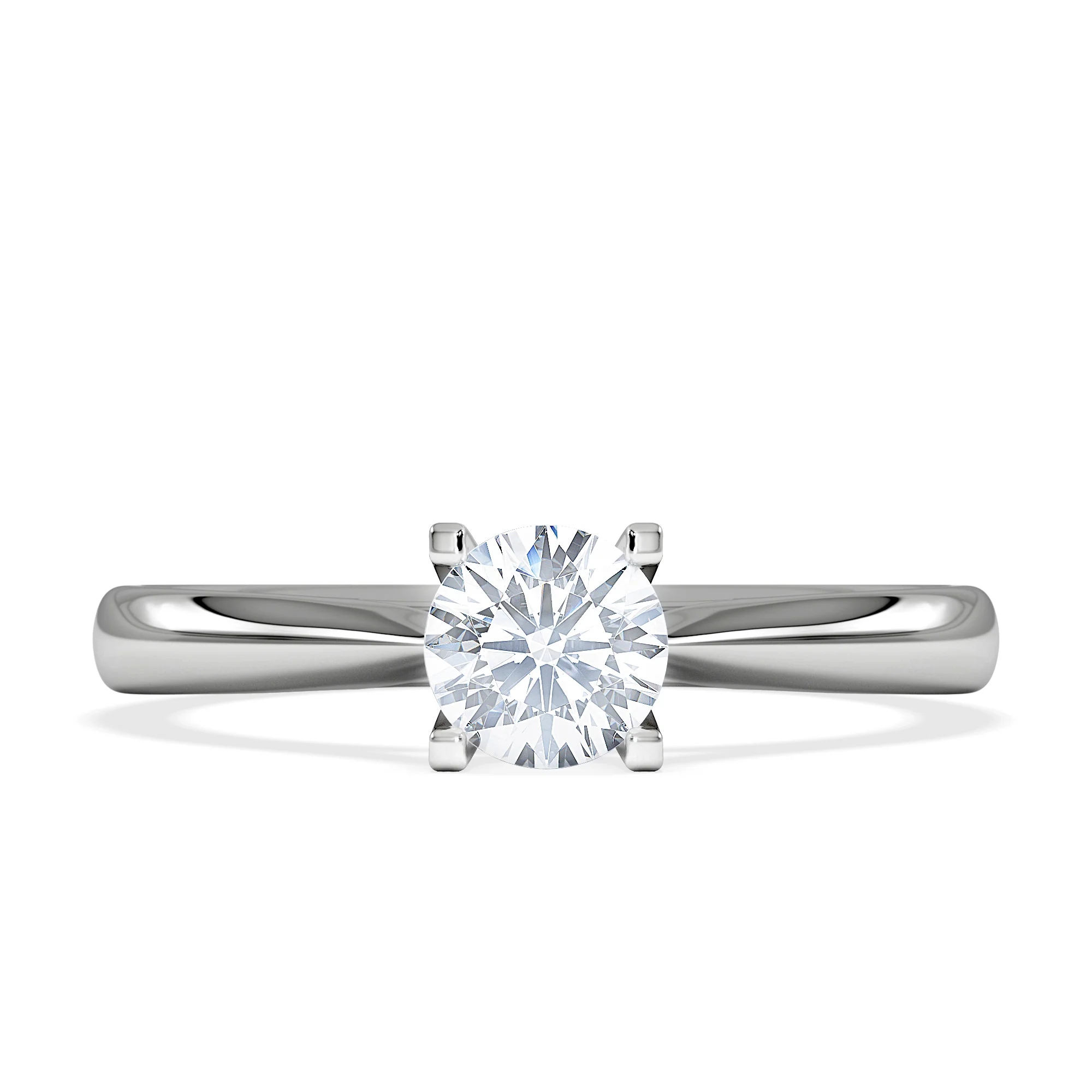 Certified 0.50CT Grace Platinum Engagement Ring G/VS - Image 6