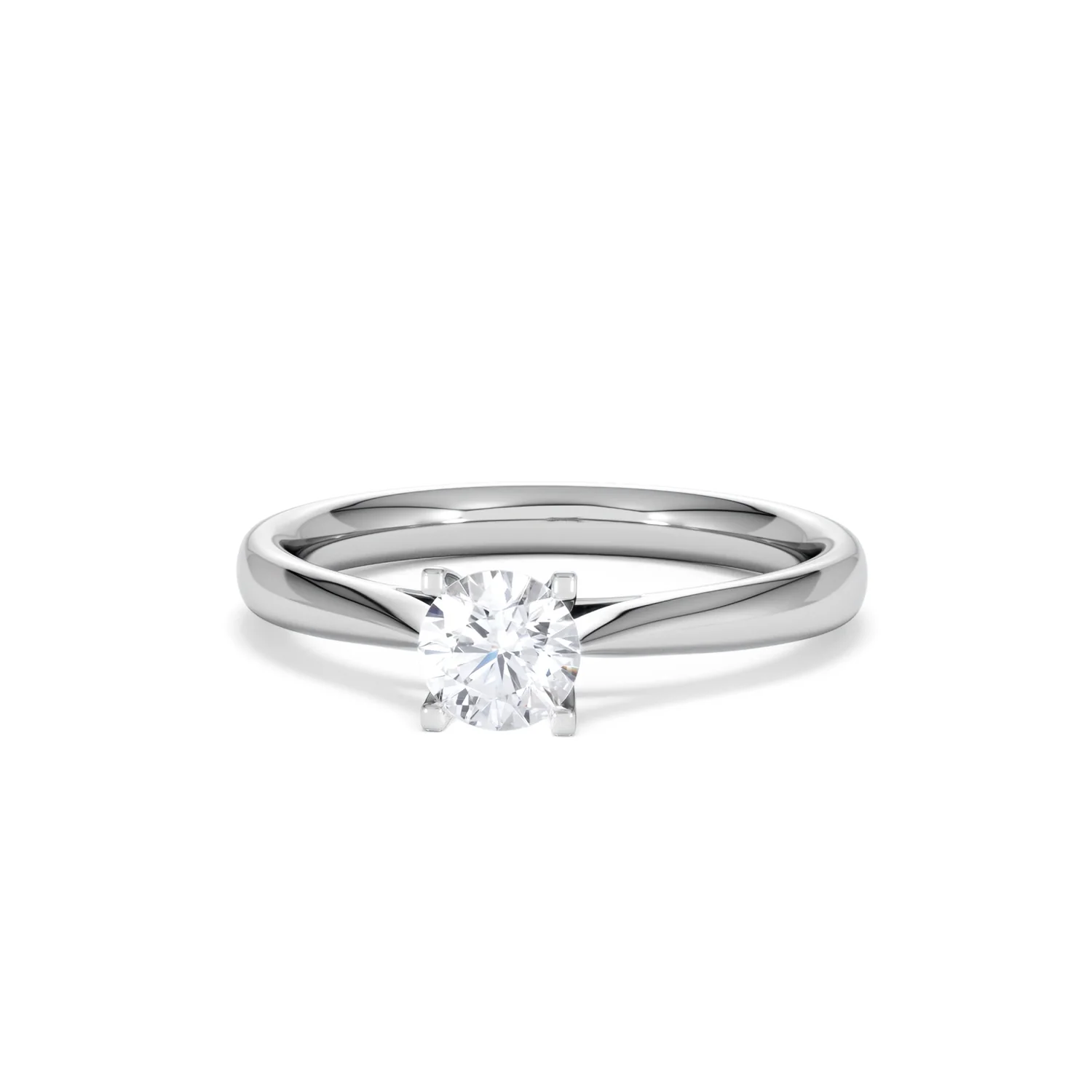 Certified 0.50CT Grace Platinum Engagement Ring G/VS - Image 86