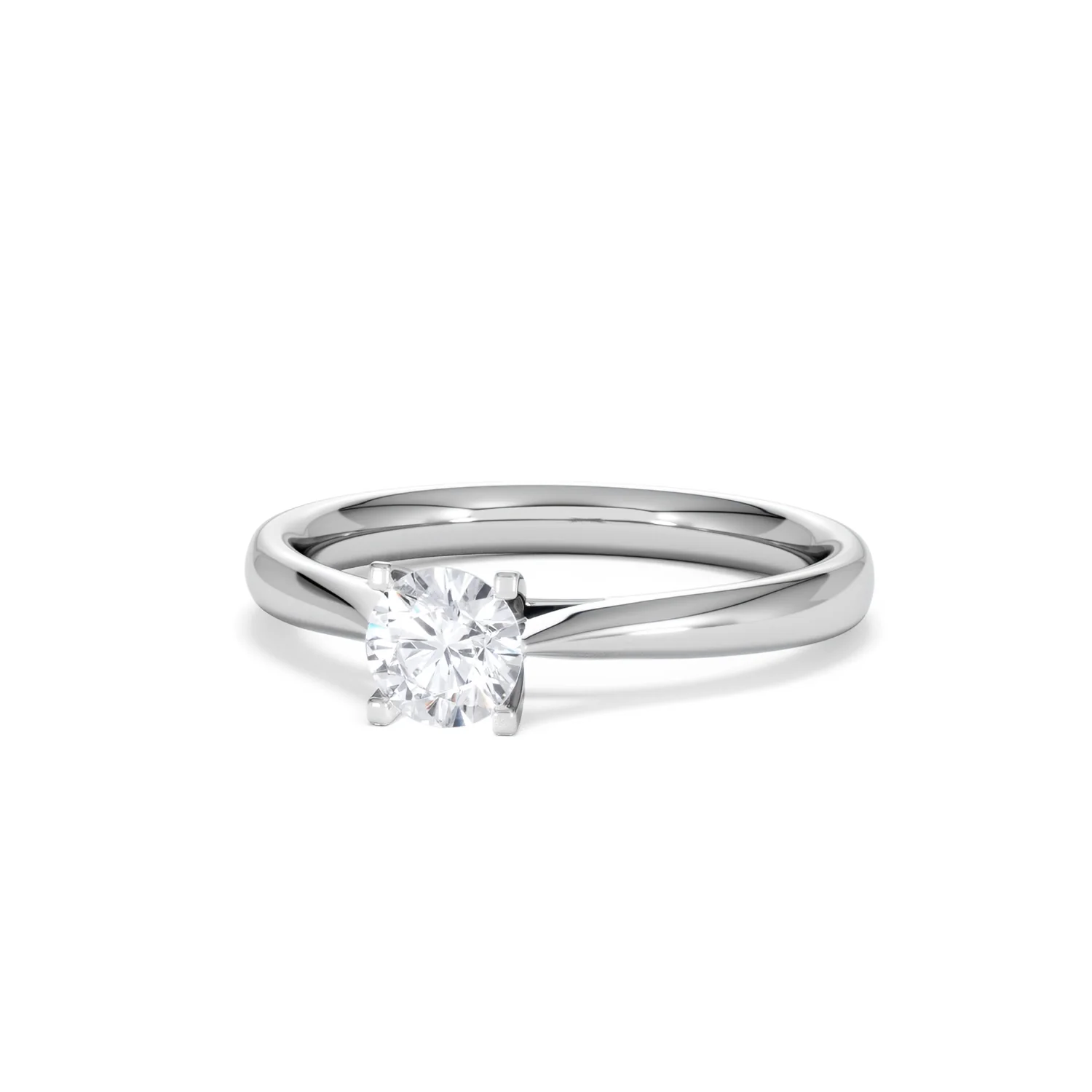 Certified 0.50CT Grace Platinum Engagement Ring G/SI2 - Image 84