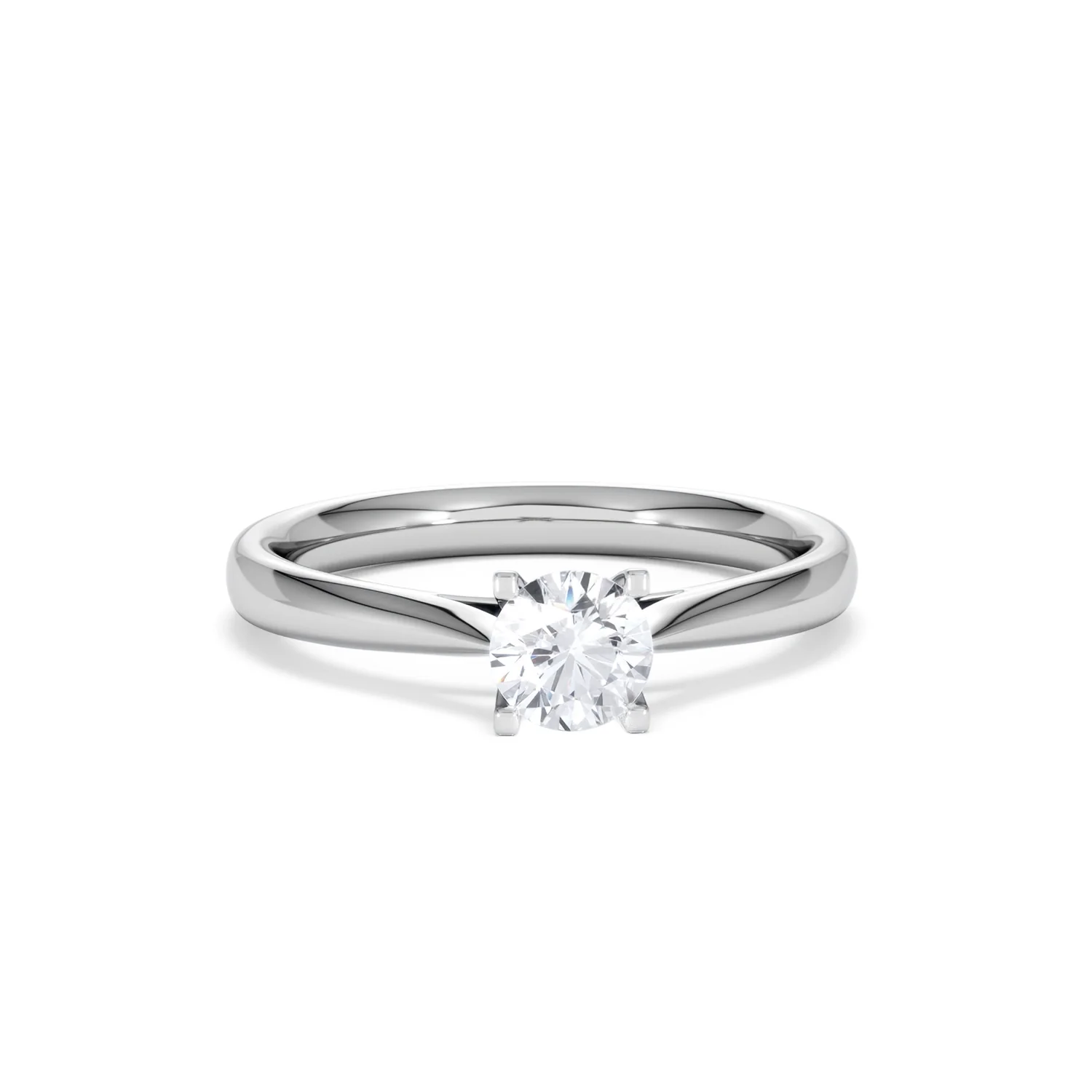 Certified 0.50CT Grace Platinum Engagement Ring G/SI2 - Image 9