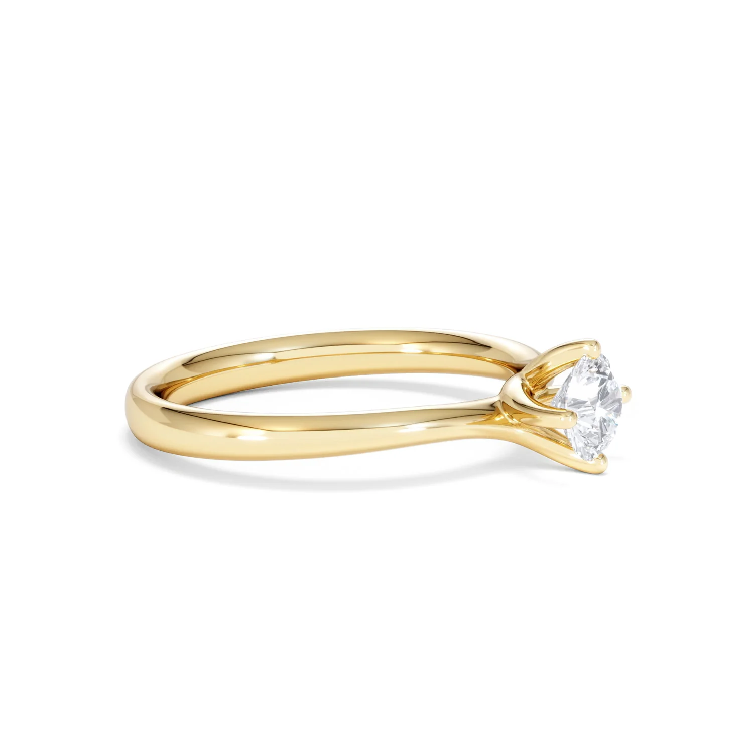 Certified 0.50CT Lily 18K Gold Engagement Ring G/SI2 - Image 21