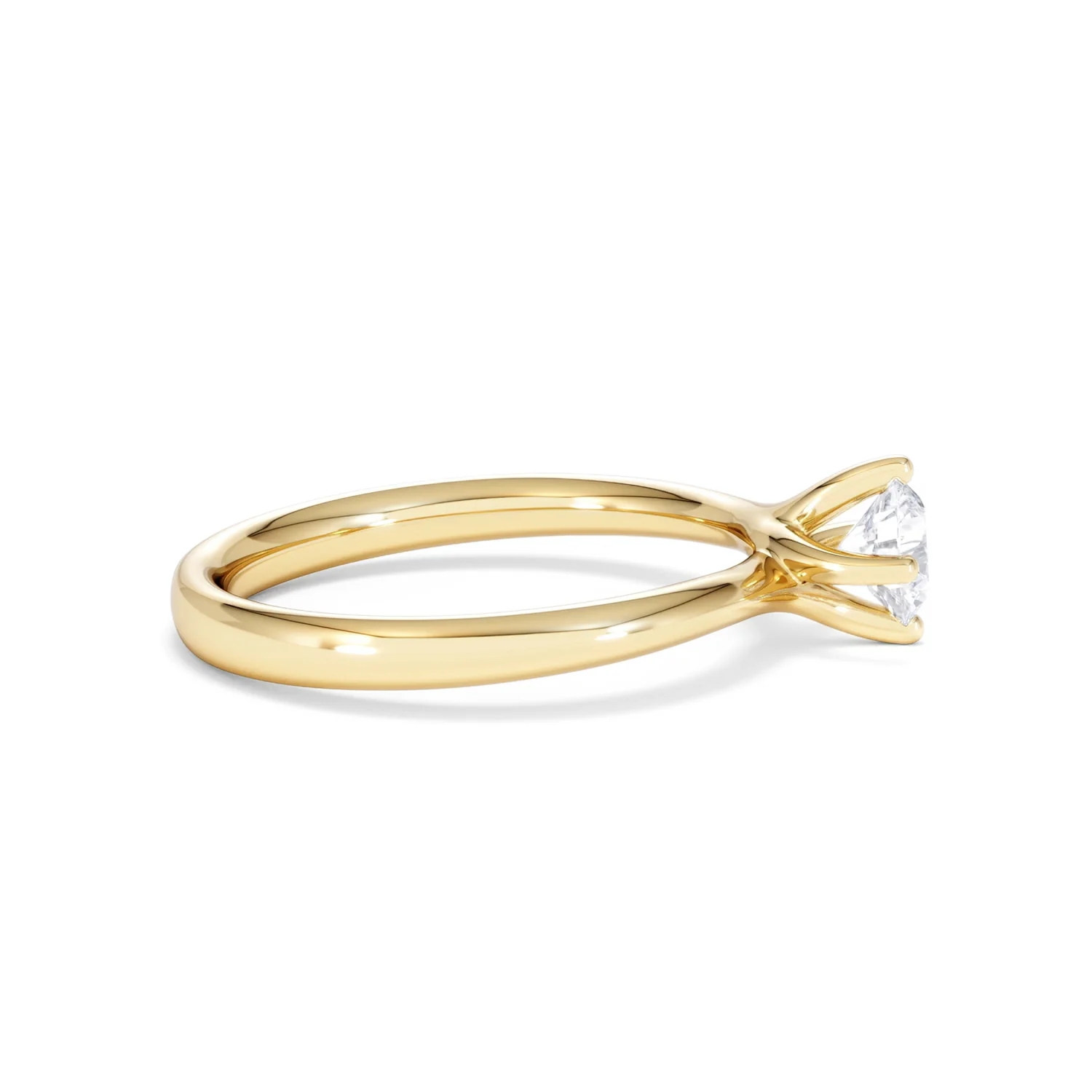 Certified 0.50CT Lily 18K Gold Engagement Ring G/SI2 - Image 27