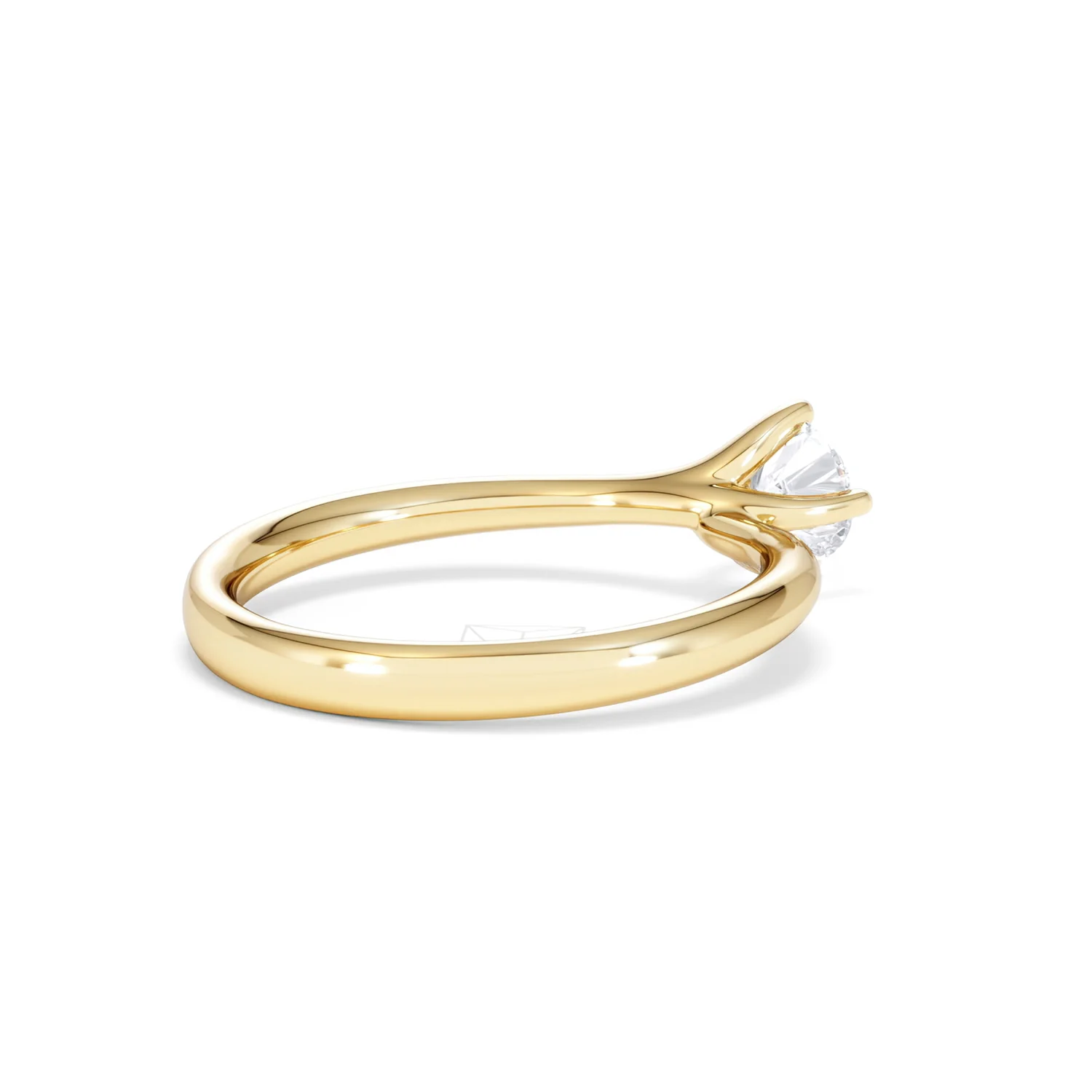 Certified 0.50CT Lily 18K Gold Engagement Ring G/SI2 - Image 37