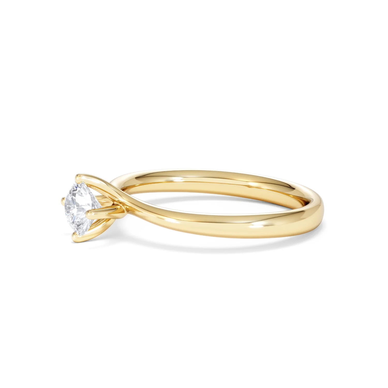 Certified 0.50CT Lily 18K Gold Engagement Ring G/SI2 - Image 74
