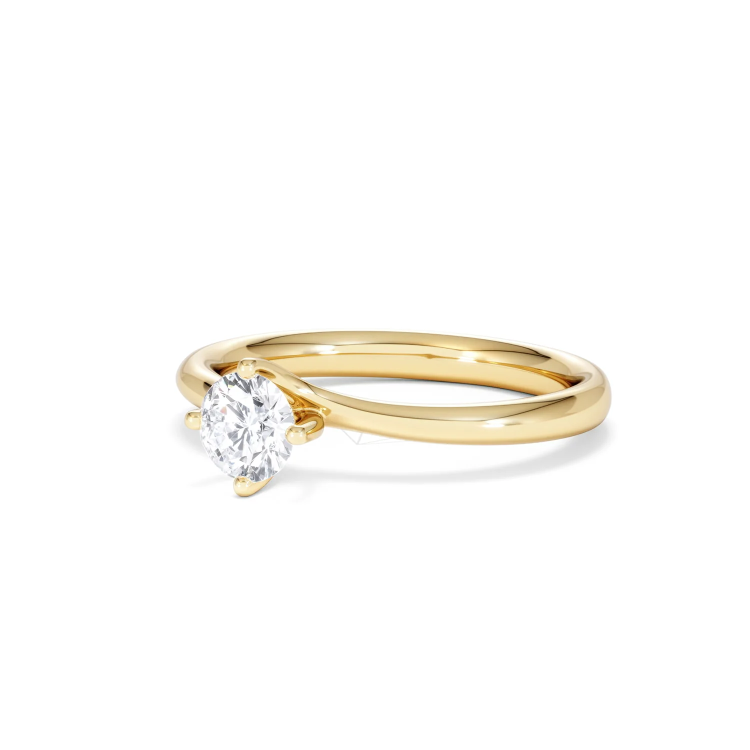 Certified 0.50CT Lily 18K Gold Engagement Ring G/SI2 - Image 81