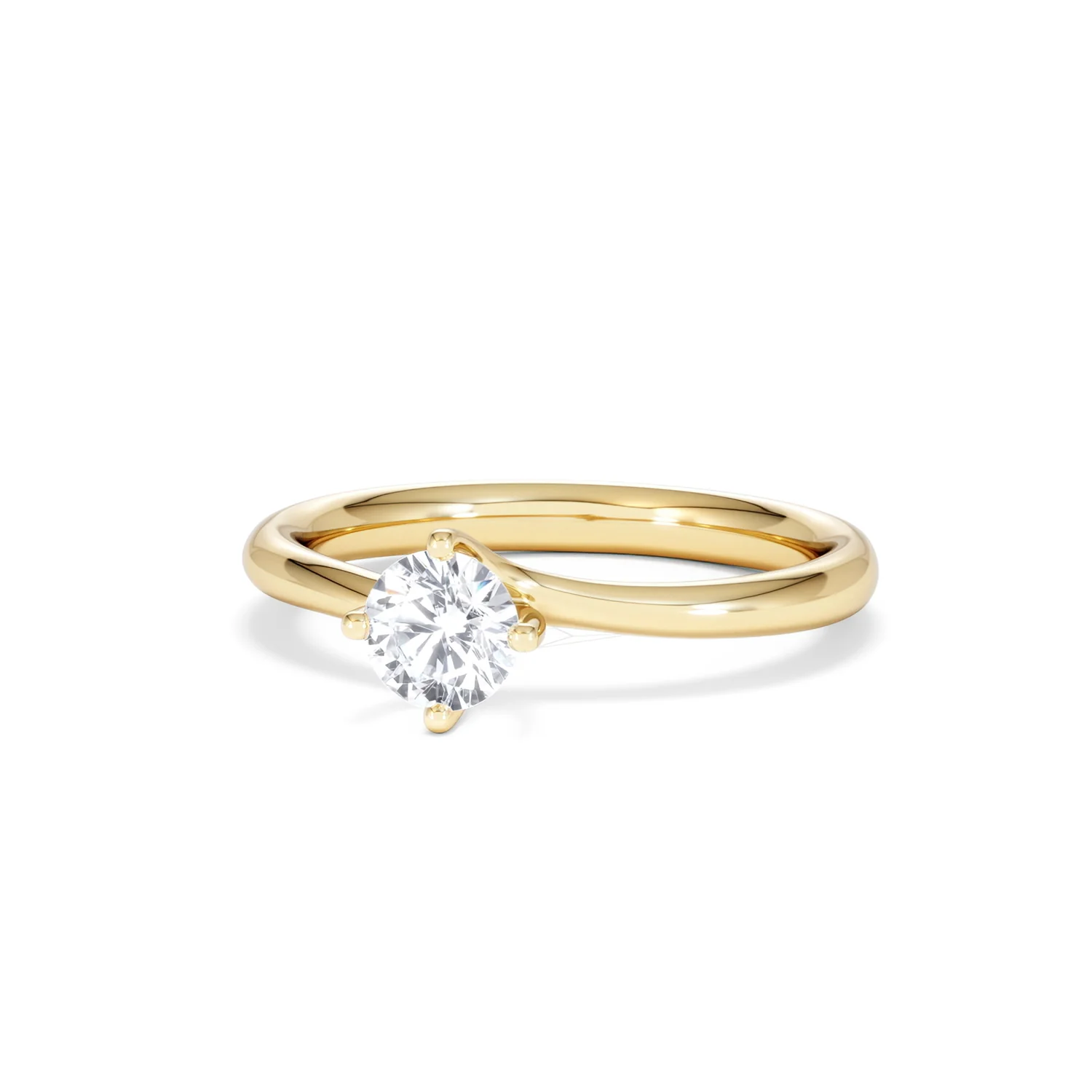 Certified 0.50CT Lily 18K Gold Engagement Ring G/SI2 - Image 84