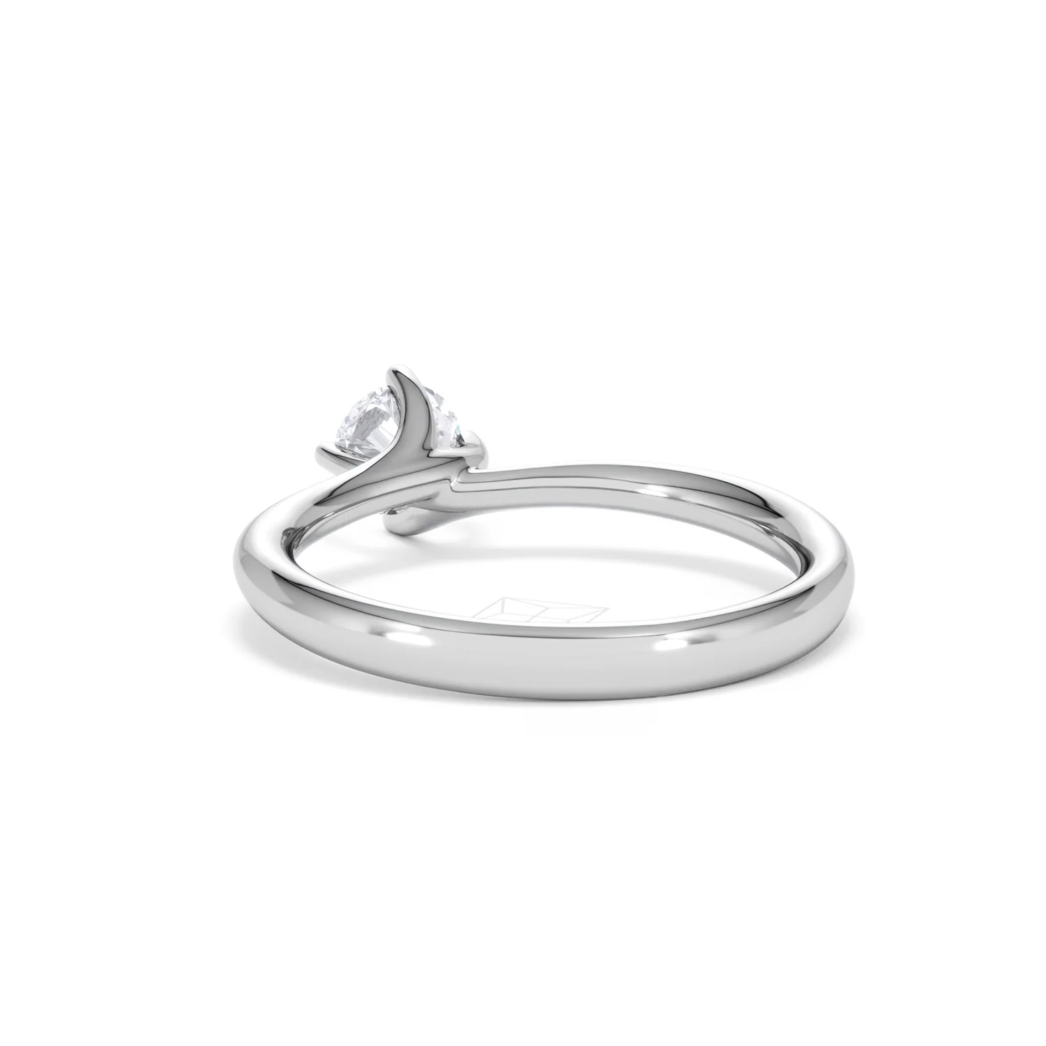 Certified 0.50CT Lily Platinum Engagement Ring G/SI2 - Image 53