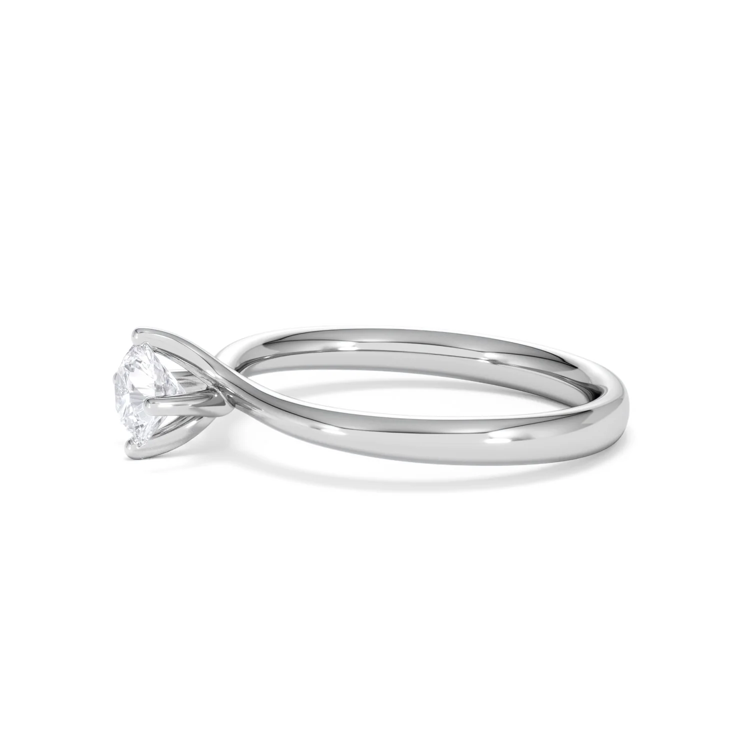 Certified 0.50CT Lily Platinum Engagement Ring G/SI2 - Image 72