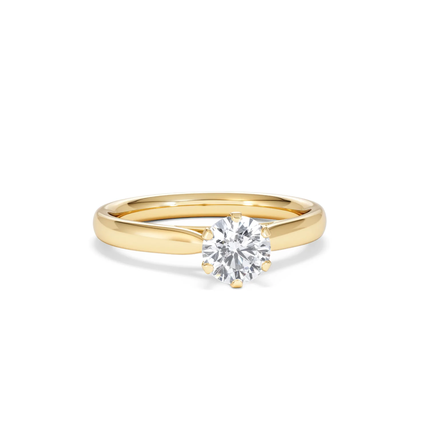 Certified 0.70CT Chloe High 18K Gold Engagement Ring G/VS - Image 10