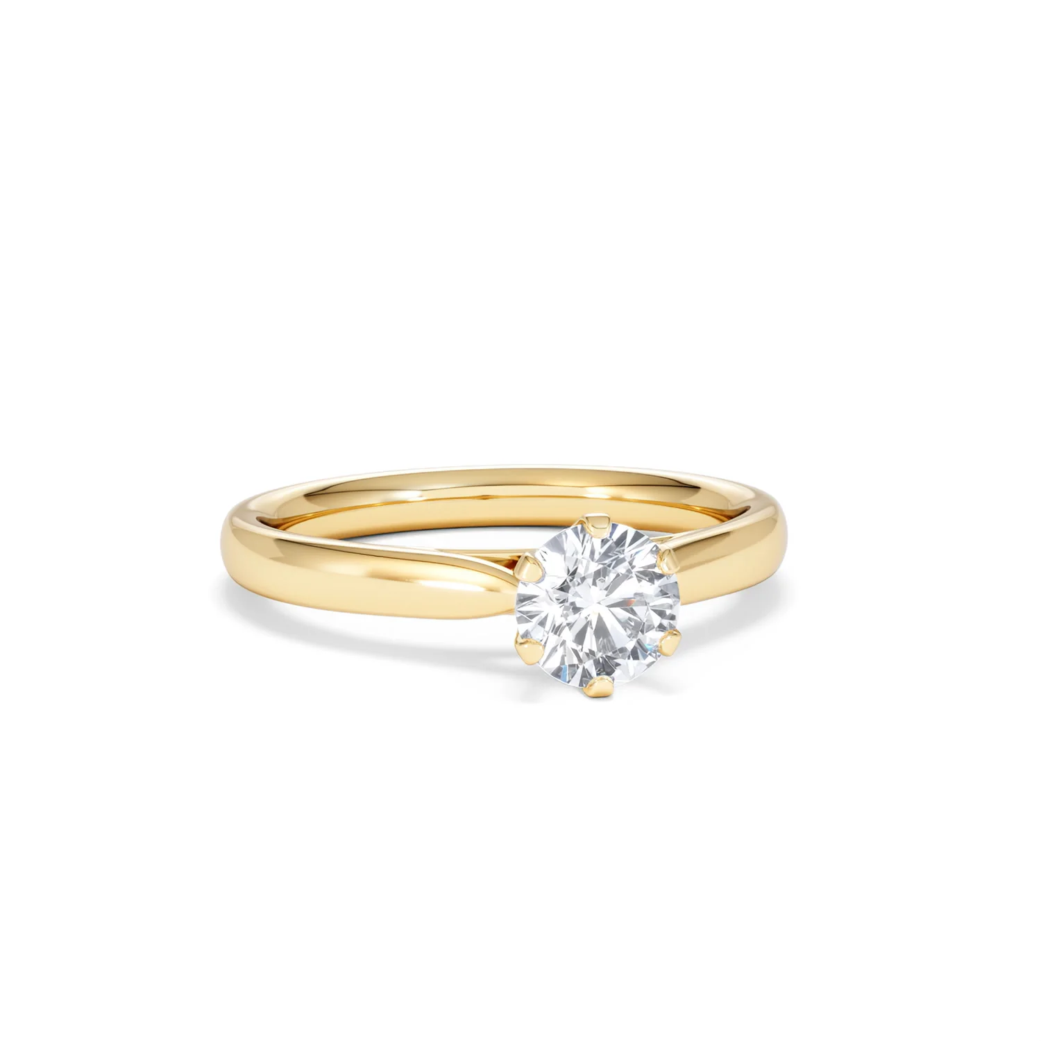 Certified 0.70CT Chloe High 18K Gold Engagement Ring G/VS - Image 11