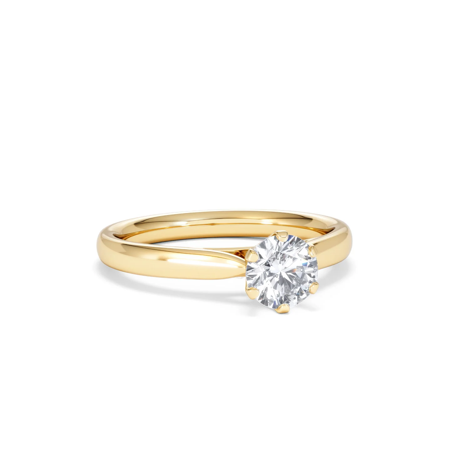Certified 0.70CT Chloe High 18K Gold Engagement Ring G/VS - Image 12