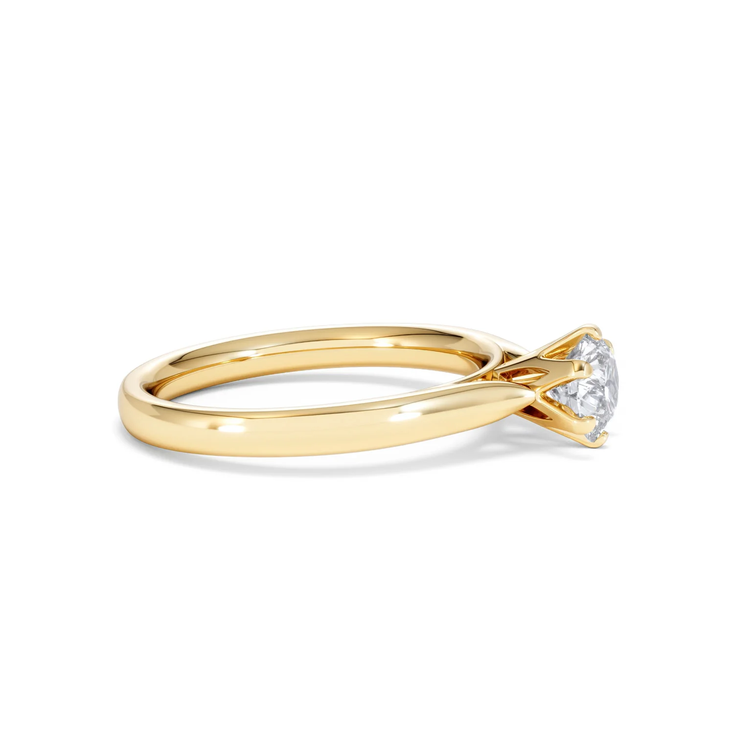 Certified 0.70CT Chloe High 18K Gold Engagement Ring G/VS - Image 24